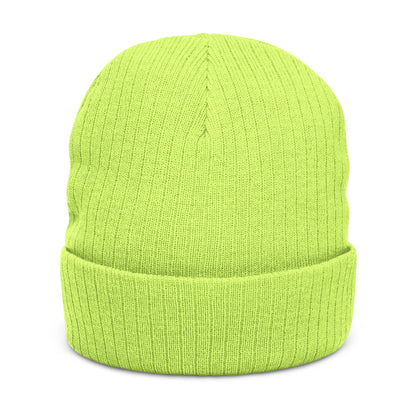 369Fab* W. Logo, Cozy Ribbed Knit Beanie with 369 Embroidery