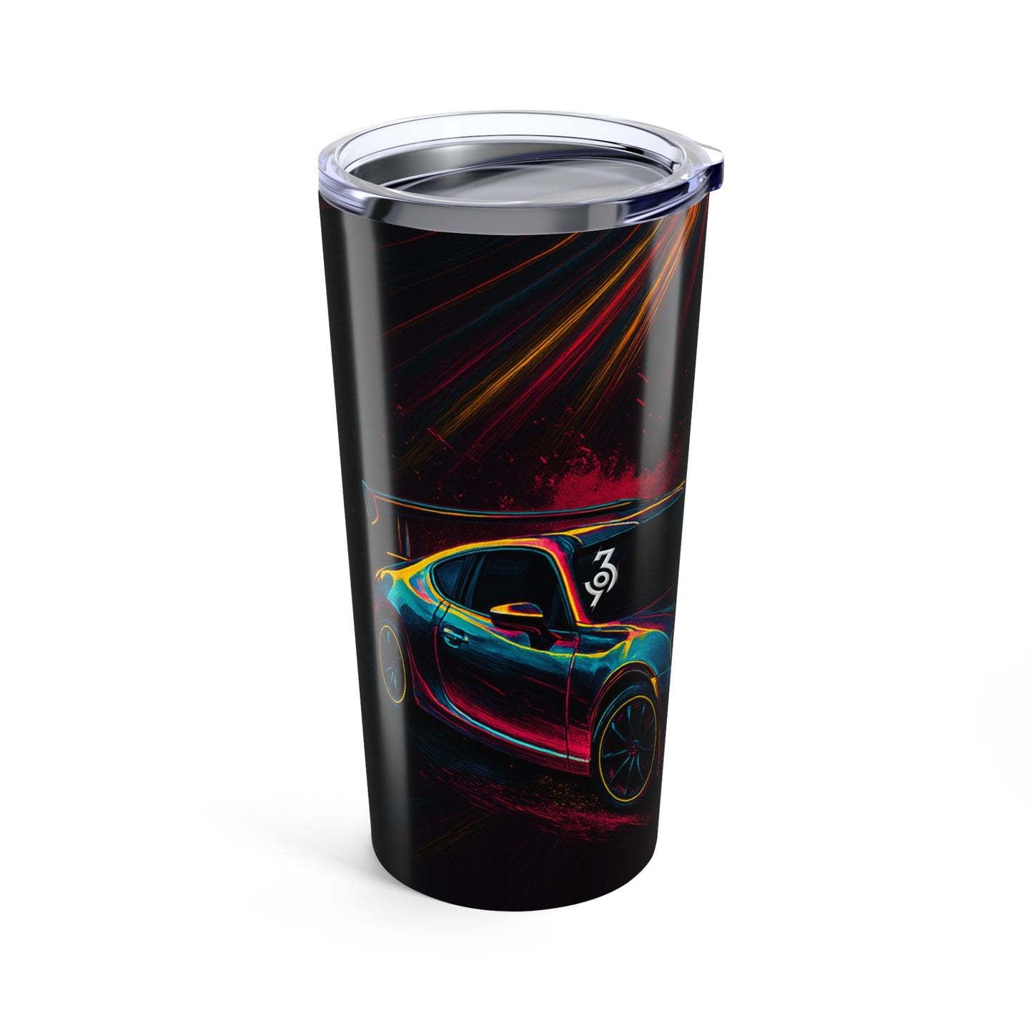 369 Fab* Limited Edition FR-S Splash, Vibrant Race Car Tumbler, Travel Mug