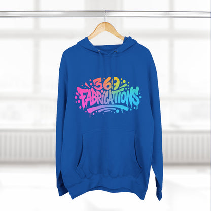 369Fab* Graffiti Splash, Three-Panel Fleece Hoodie