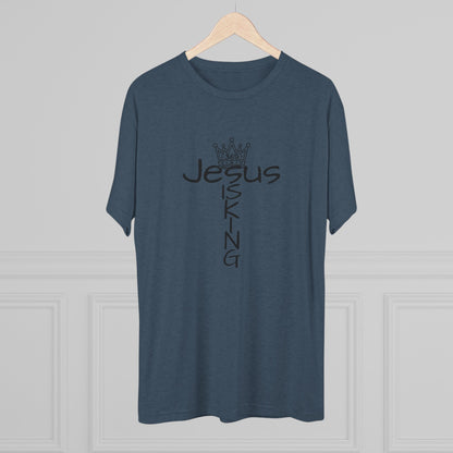 369Fab* Jesus is King , FREEDOM, Uni. Tri blend T-Shirt