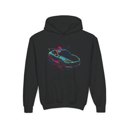 369Fab* Limited Edition FR-S Splash, Vibrant Car Graphic Youth Hoodie