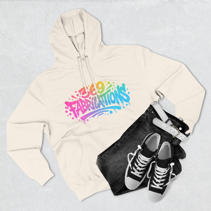 369Fab* Graffiti Splash, Three-Panel Fleece Hoodie