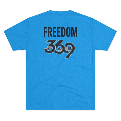 369Fab* Jesus is King , FREEDOM, Uni. Tri blend T-Shirt