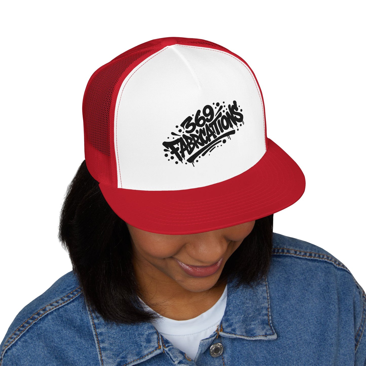 369Fab* B. 369 fabrications, Trendy Trucker Cap | Stylish Embroidered Hat