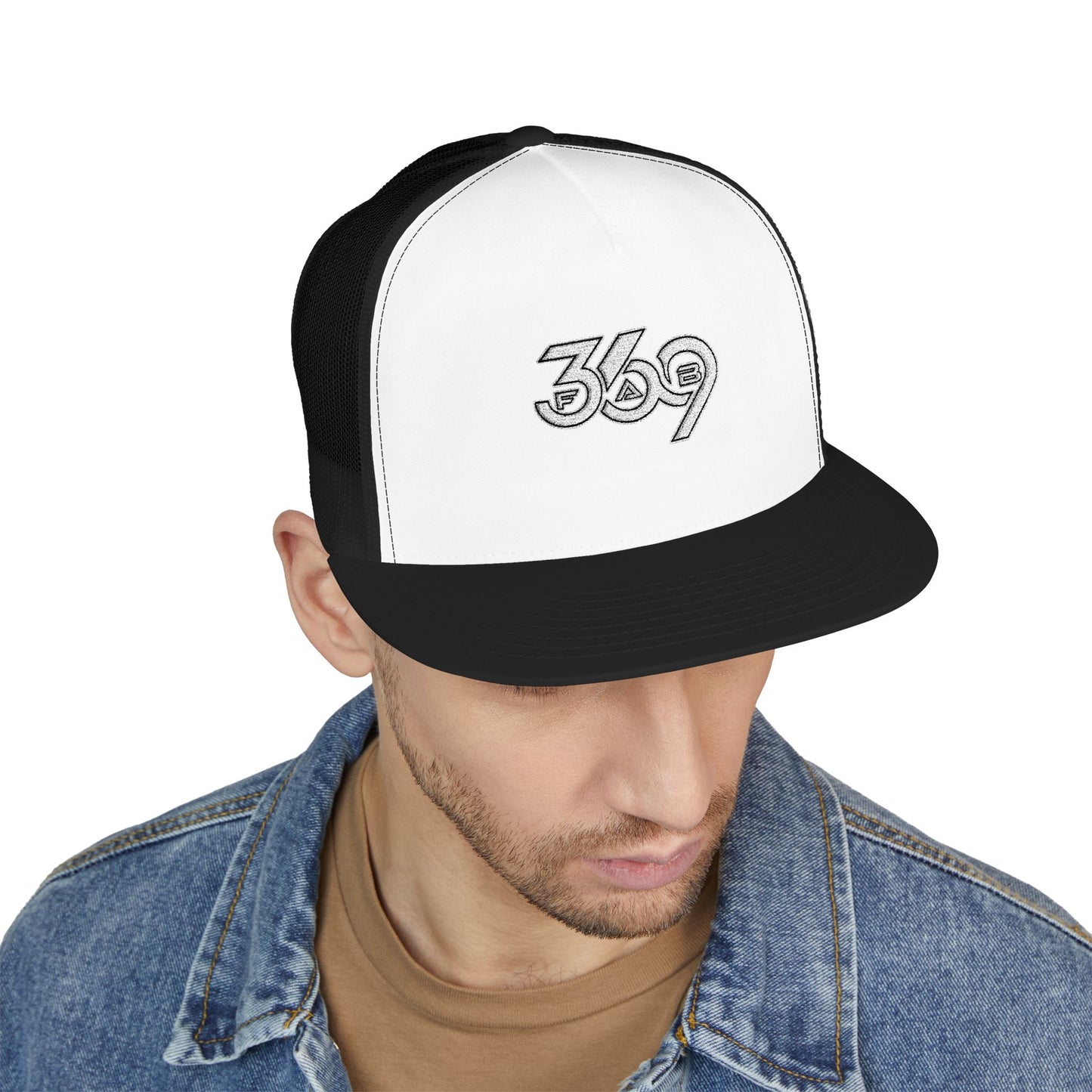 369Fab* 369Fab, Trendy Trucker Cap | Stylish Embroidered Hat