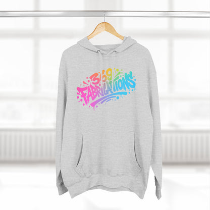 369Fab* 369Fabrications, Colorful Graffiti Fleece Hoodie for Cozy Vibes