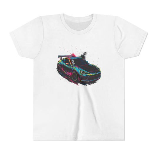 369Fab Limted Edition FR-S Splash, Graphic Youth Tee, Cool Kids T-Shirt, Car Enthusiast Apparel