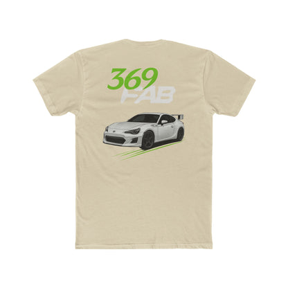369Fab* W.G. Stylish Uni. Cotton Crew Tee with 369 FAB Car Design, Casual Car Enthusiast Tee