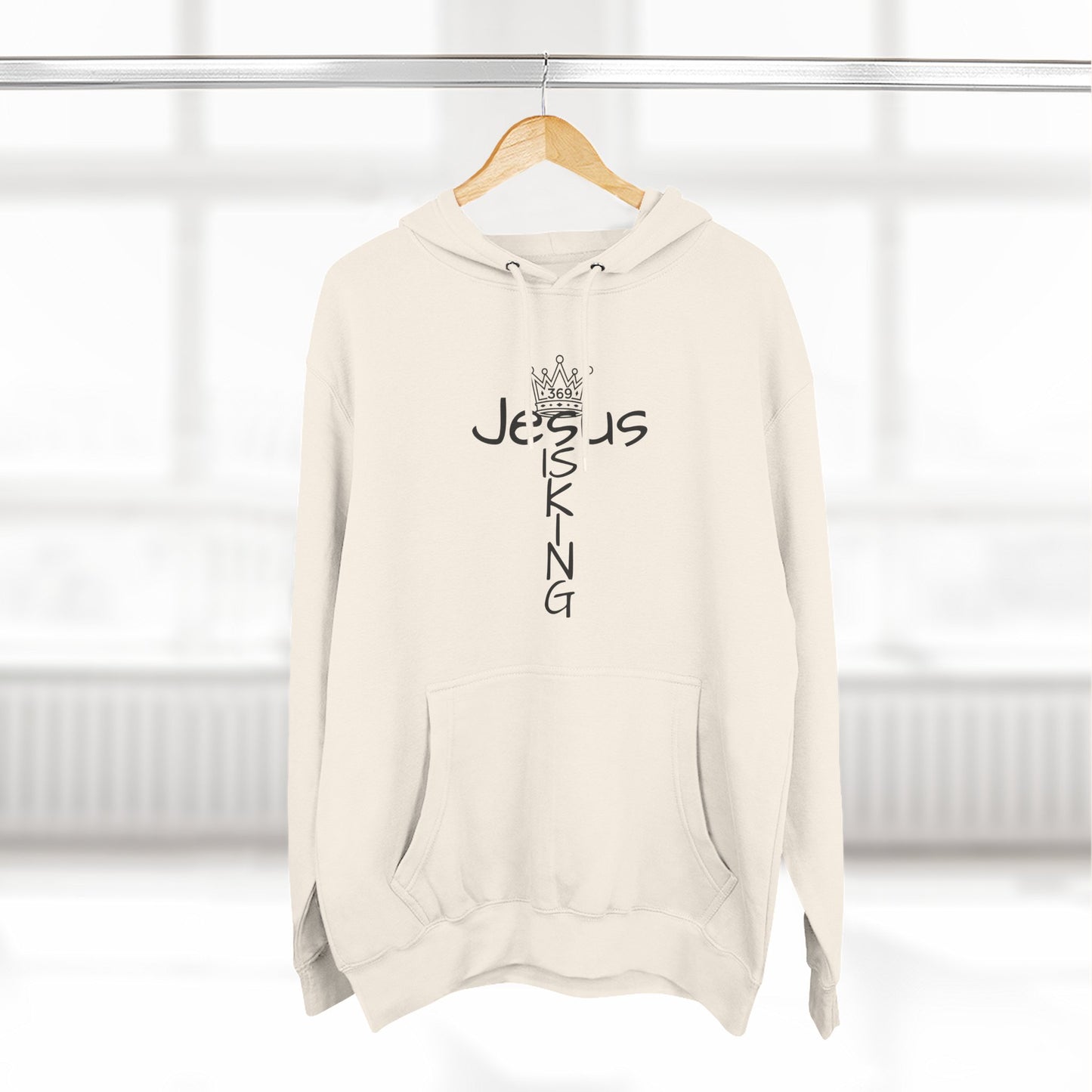 369Fab* Jesus is king, Freedom, Stylish Fleece Hoodie, Unique Streetwear
