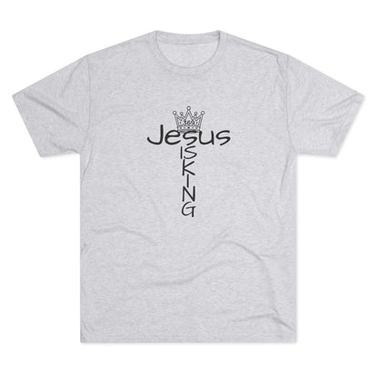 369Fab* Jesus is King , FREEDOM, Uni. Tri blend T-Shirt