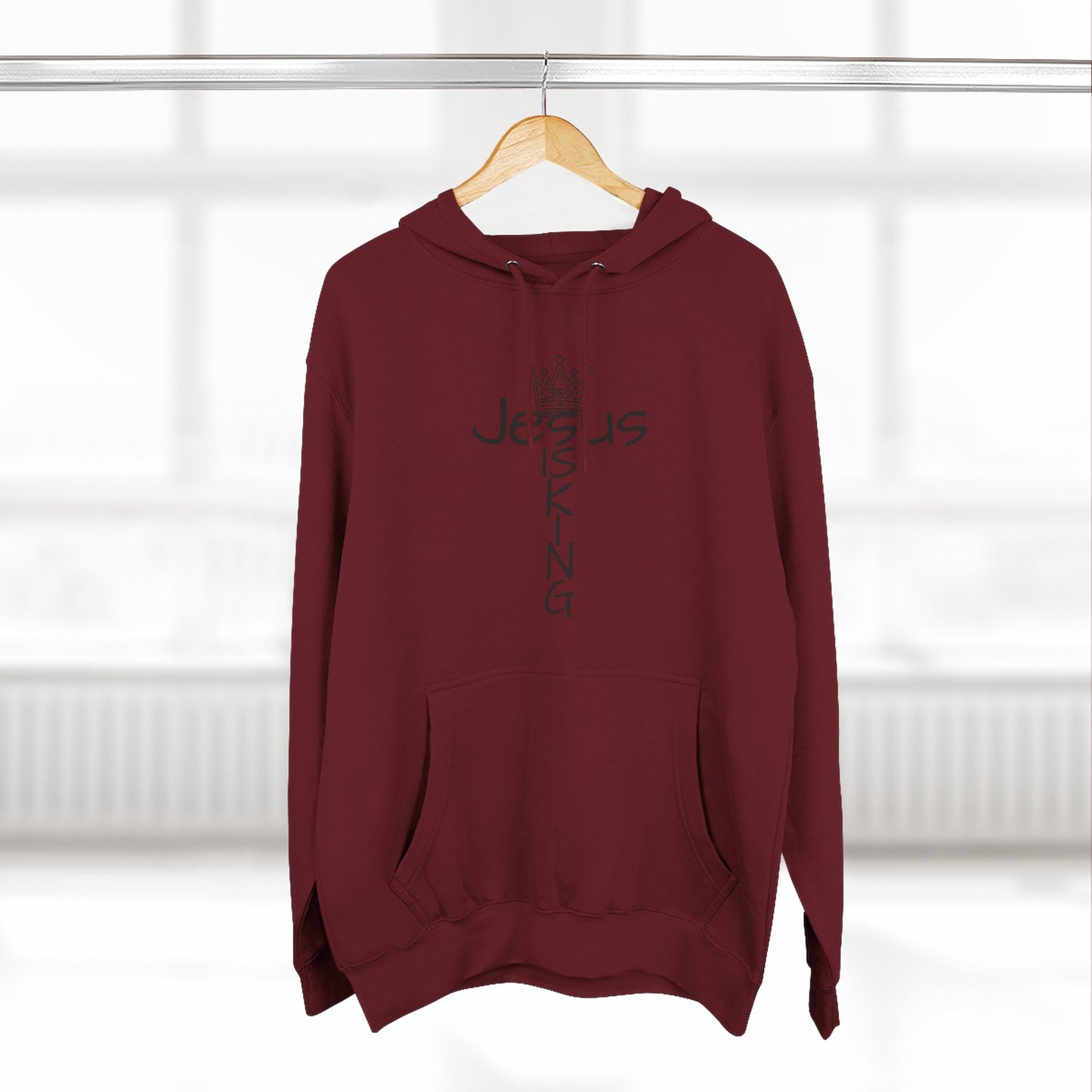 369Fab* Jesus is king, Freedom, Stylish Fleece Hoodie, Unique Streetwear