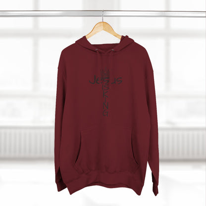369Fab* Jesus is king, Freedom, Stylish Fleece Hoodie, Unique Streetwear