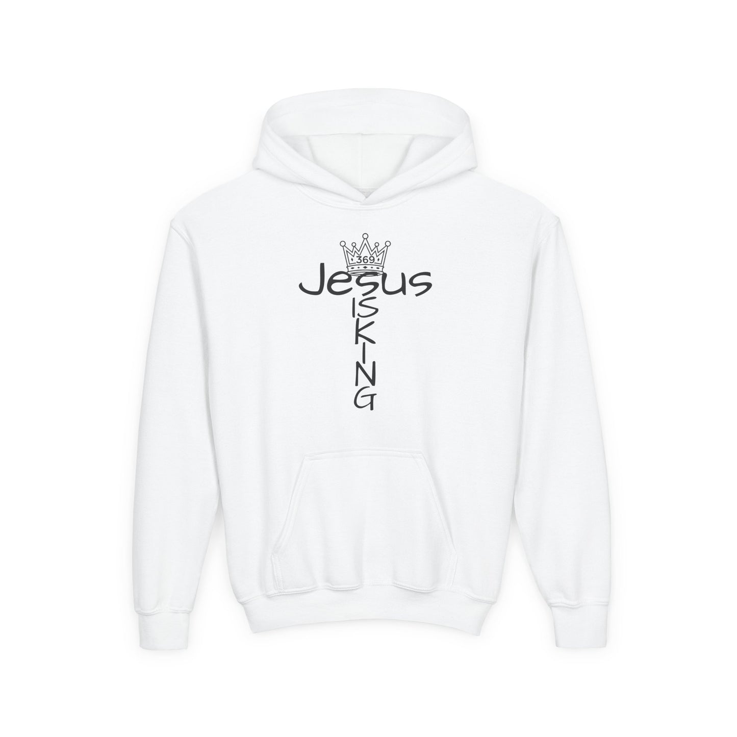 369Fab* Jesus is kin, freedom, Stylish Youth Hoodie