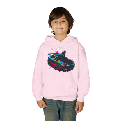 369Fab* Limited Edition FR-S Splash, Vibrant Car Graphic Youth Hoodie