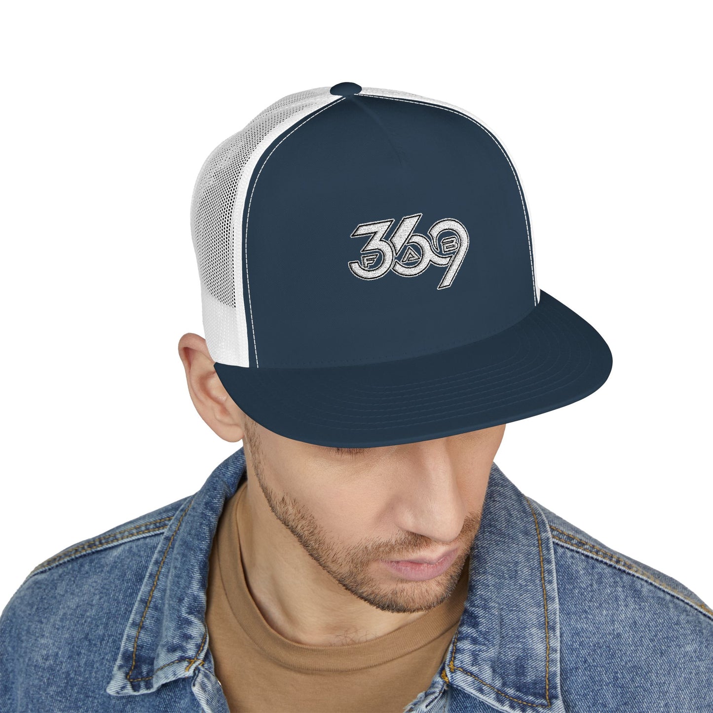 369Fab* 369Fab, Trendy Trucker Cap | Stylish Embroidered Hat