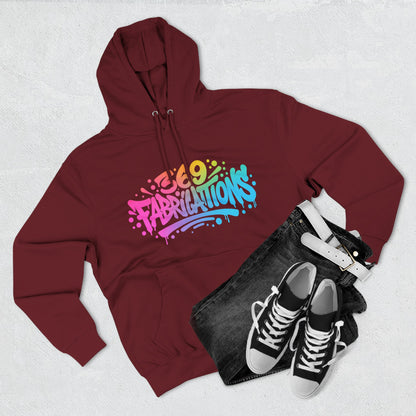 369Fab* Graffiti Splash, Three-Panel Fleece Hoodie