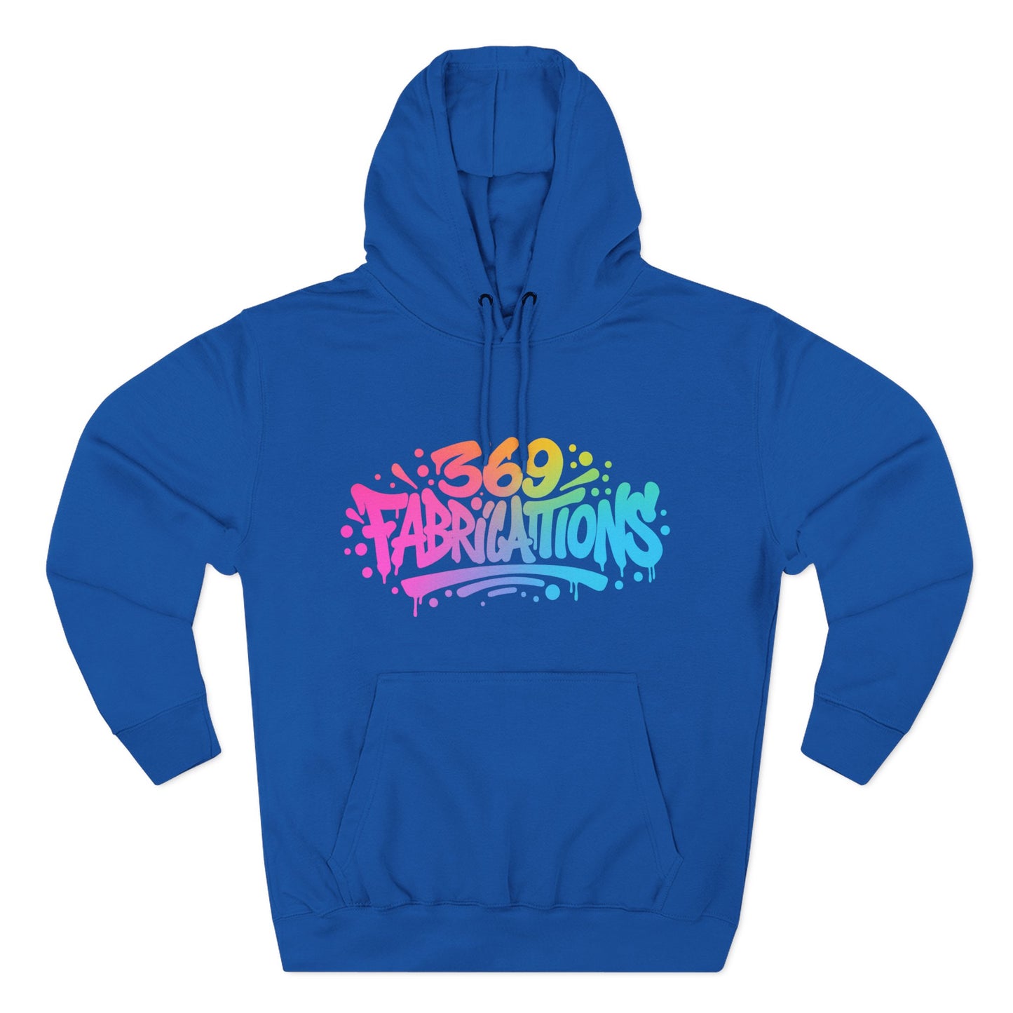 369Fab* Graffiti Splash, Three-Panel Fleece Hoodie