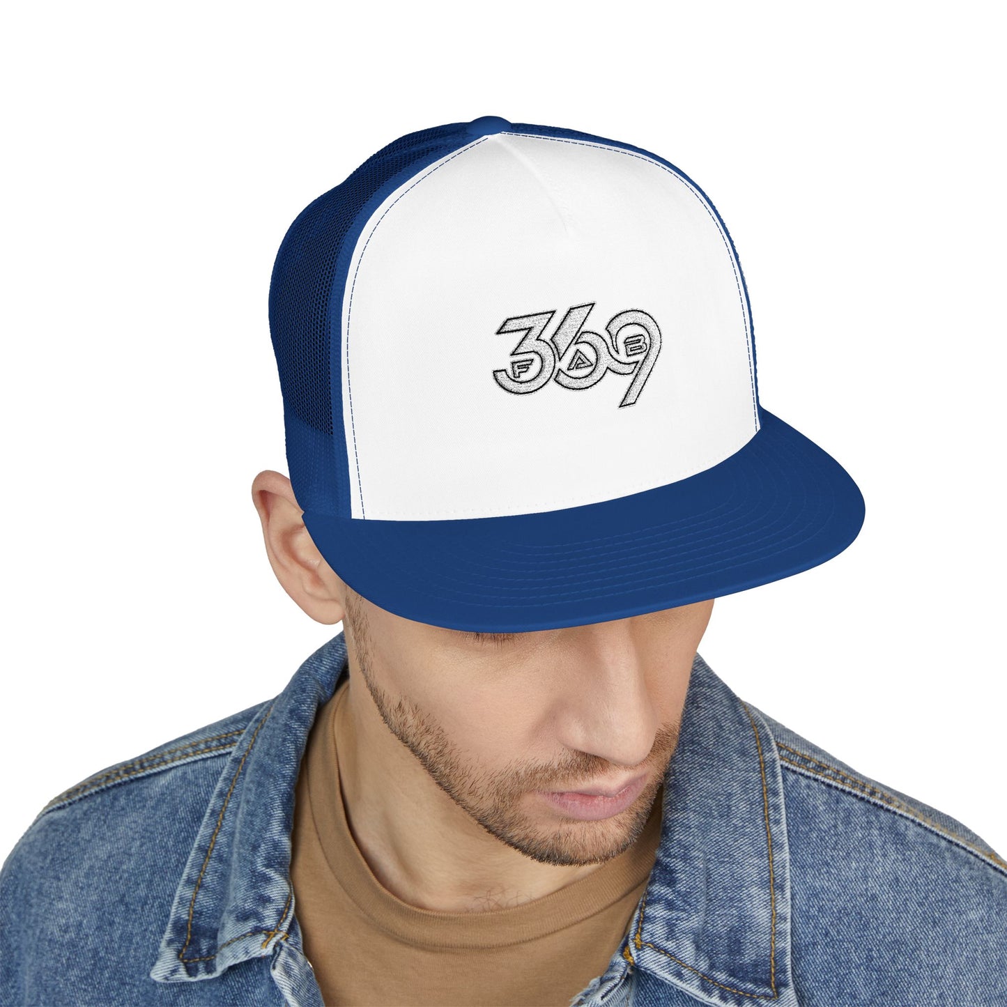 369Fab* 369Fab, Trendy Trucker Cap | Stylish Embroidered Hat