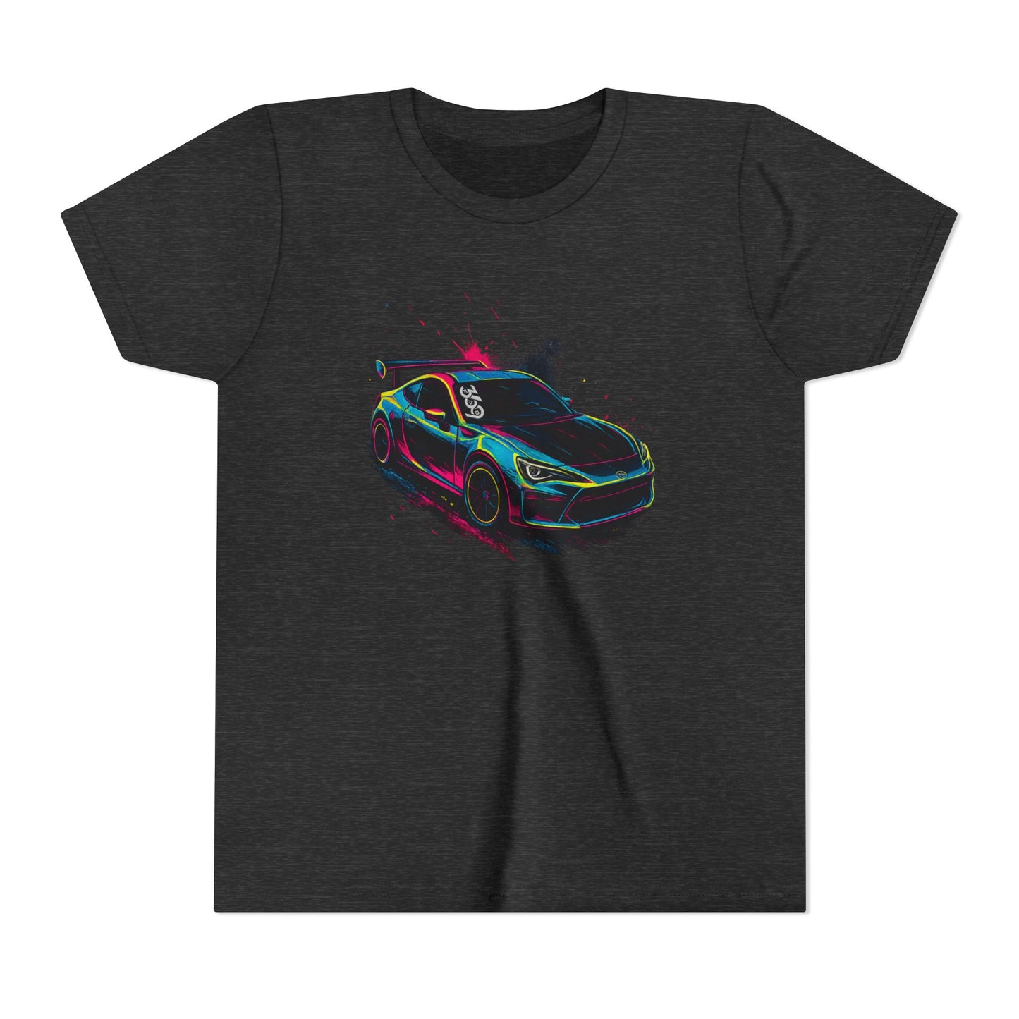 369Fab Limted Edition FR-S Splash, Graphic Youth Tee, Cool Kids T-Shirt, Car Enthusiast Apparel