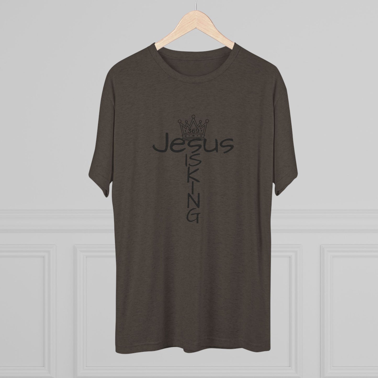 369Fab* Jesus is King , FREEDOM, Uni. Tri blend T-Shirt