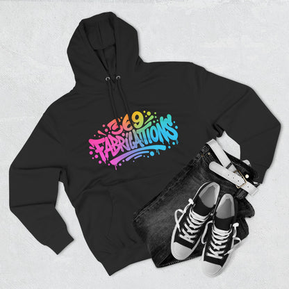 369Fab* Graffiti Splash, Three-Panel Fleece Hoodie