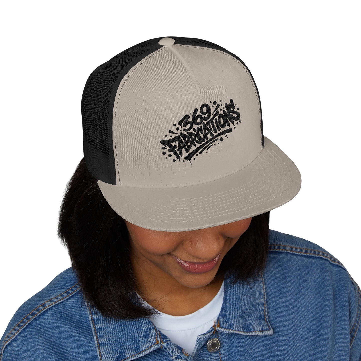 369Fab* B. 369 fabrications, Trendy Trucker Cap | Stylish Embroidered Hat