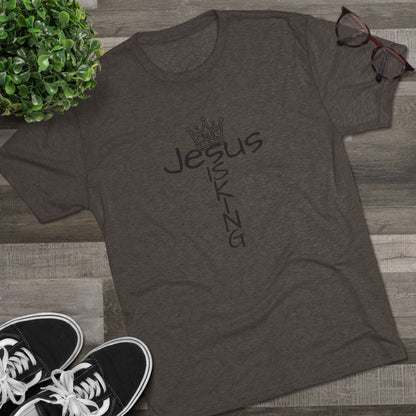 369Fab* Jesus is King , FREEDOM, Uni. Tri blend T-Shirt