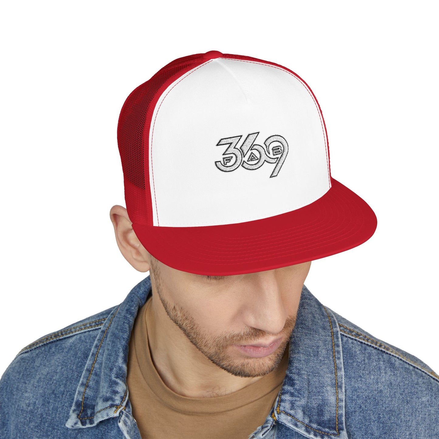 369Fab* 369Fab, Trendy Trucker Cap | Stylish Embroidered Hat