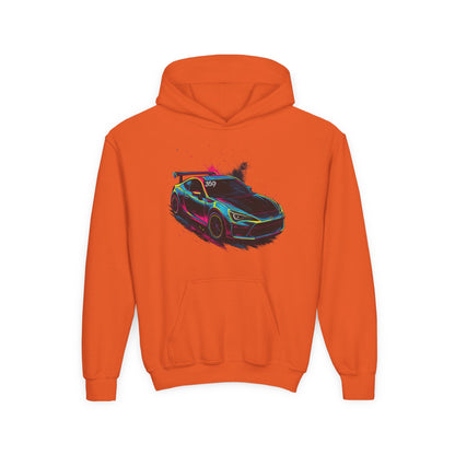 369Fab* Limited Edition FR-S Splash, Vibrant Car Graphic Youth Hoodie