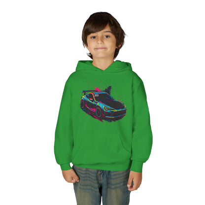 369Fab* Limited Edition FR-S Splash, Vibrant Car Graphic Youth Hoodie