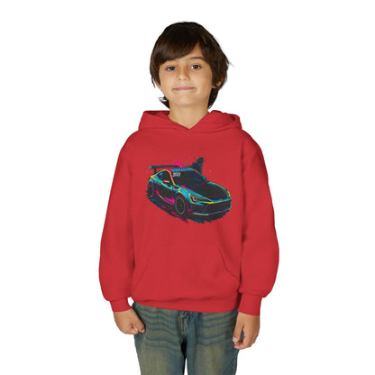 369Fab* Limited Edition FR-S Splash, Vibrant Car Graphic Youth Hoodie