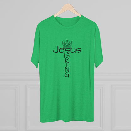 369Fab* Jesus is King , FREEDOM, Uni. Tri blend T-Shirt