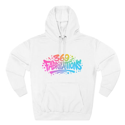 369Fab* Graffiti Splash, Three-Panel Fleece Hoodie
