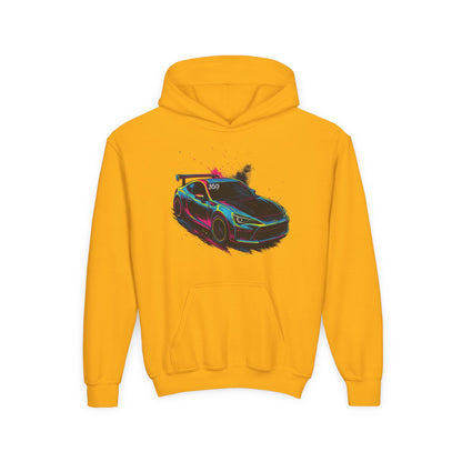 369Fab* Limited Edition FR-S Splash, Vibrant Car Graphic Youth Hoodie