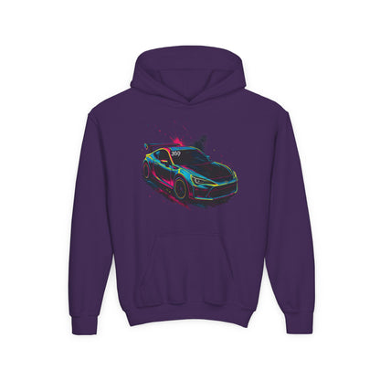 369Fab* Limited Edition FR-S Splash, Vibrant Car Graphic Youth Hoodie
