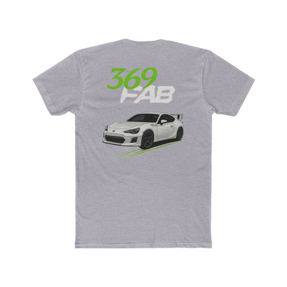 369Fab* W.G. Stylish Uni. Cotton Crew Tee with 369 FAB Car Design, Casual Car Enthusiast Tee