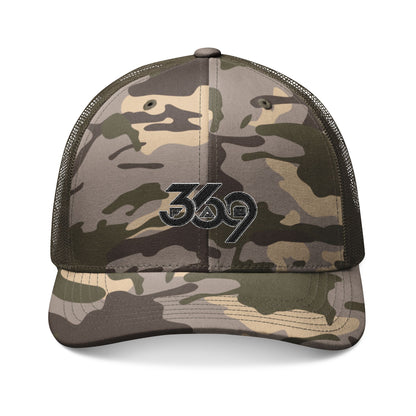 369Fab* W. logo, Stylish Camouflage Trucker Hat