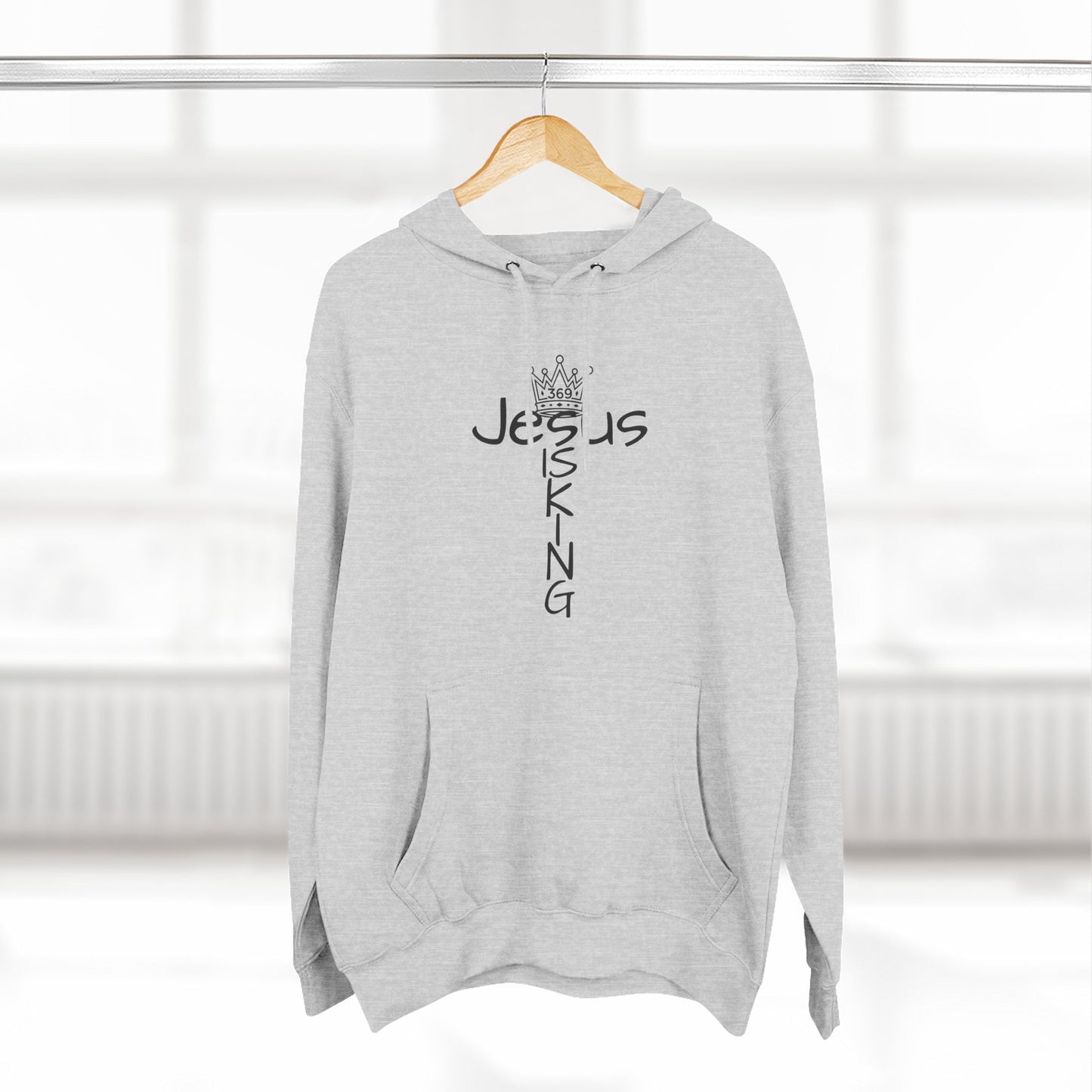 369Fab* Jesus is king, Freedom, Stylish Fleece Hoodie, Unique Streetwear