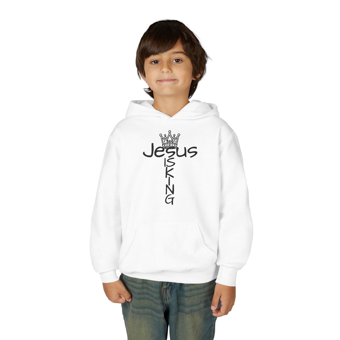 369Fab* Jesus is kin, freedom, Stylish Youth Hoodie