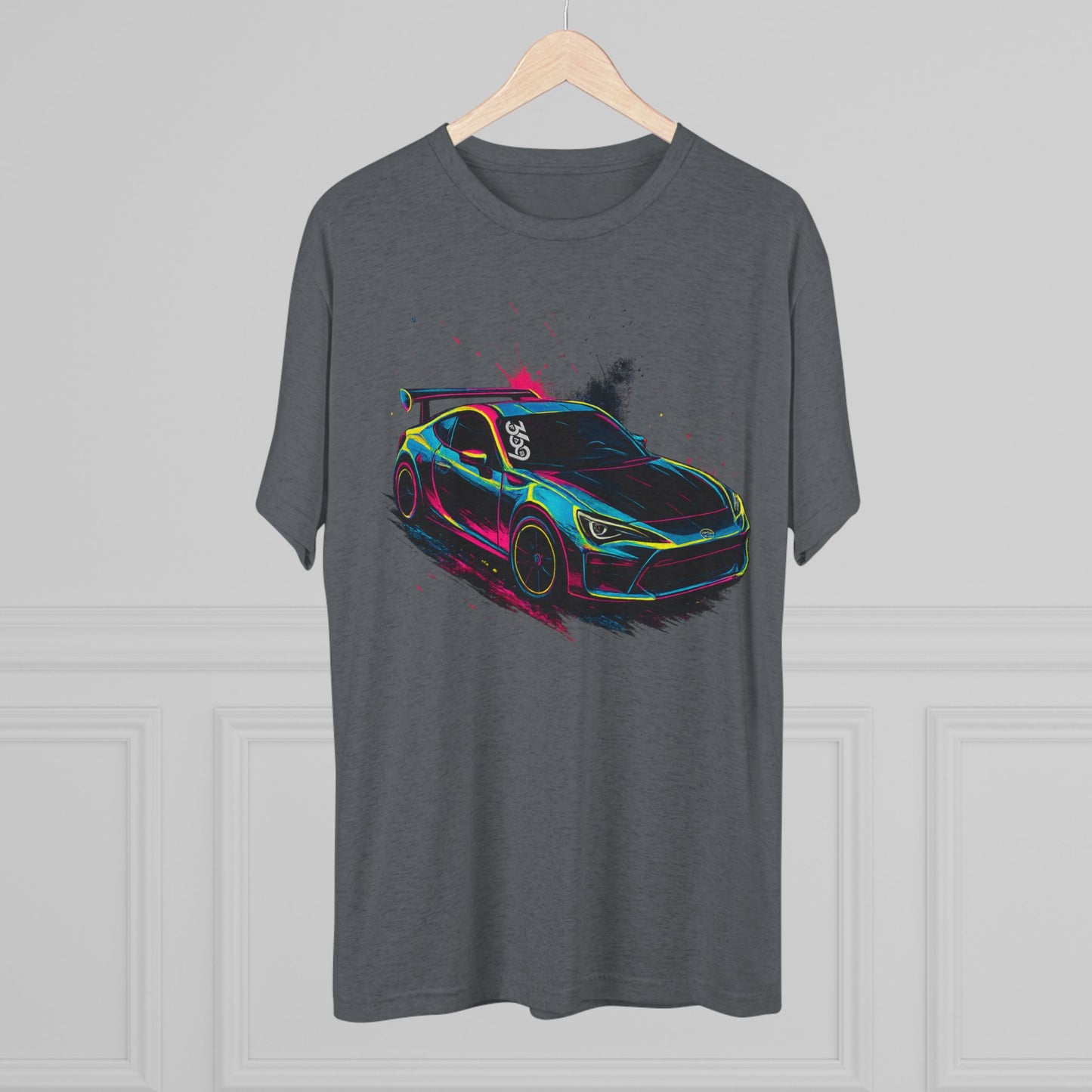 369Fab* Limited Edition FR-S Splash, Uni. Tri blend T-Shirt for Car Enthusiasts