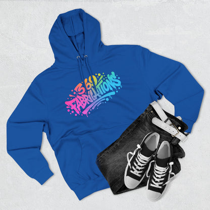 369Fab* 369Fabrications, Colorful Graffiti Fleece Hoodie for Cozy Vibes