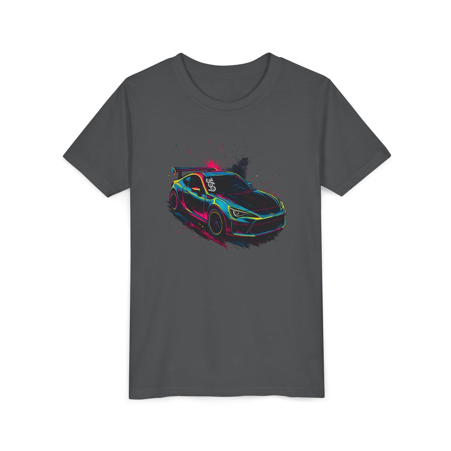 369Fab Limted Edition FR-S Splash, Graphic Youth Tee, Cool Kids T-Shirt, Car Enthusiast Apparel