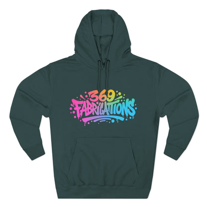 369Fab* Graffiti Splash, Three-Panel Fleece Hoodie