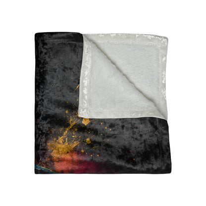 369Fab* Limited Edition FR-S Splash, Vibrant Car-Themed Crushed Velvet Blanket