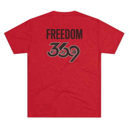 369Fab* Jesus is King , FREEDOM, Uni. Tri blend T-Shirt