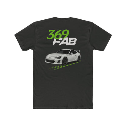 369Fab* W.G. Stylish Uni. Cotton Crew Tee with 369 FAB Car Design, Casual Car Enthusiast Tee