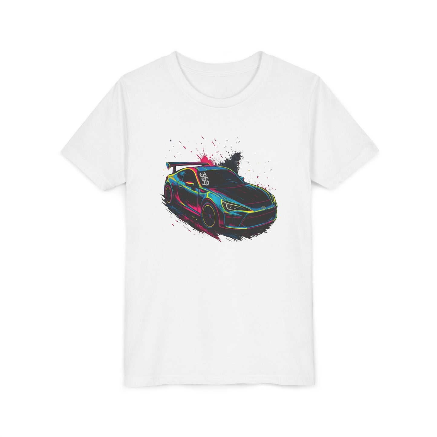 369Fab Limted Edition FR-S Splash, Graphic Youth Tee, Cool Kids T-Shirt, Car Enthusiast Apparel