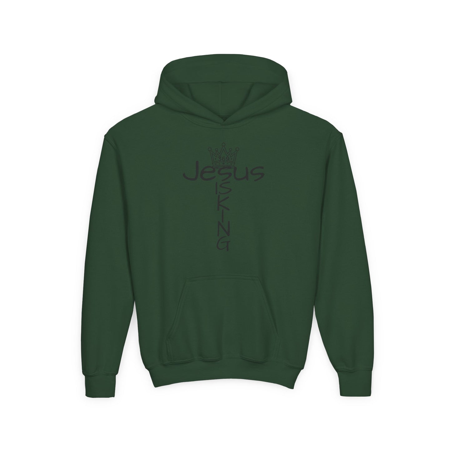 369Fab* Jesus is kin, freedom, Stylish Youth Hoodie