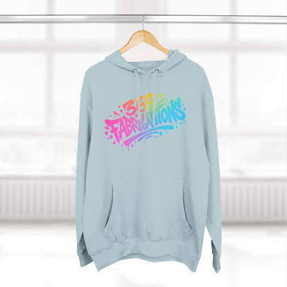 369Fab* 369Fabrications, Colorful Graffiti Fleece Hoodie for Cozy Vibes