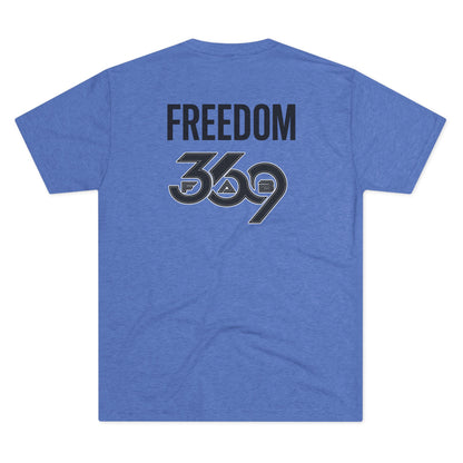 369Fab* Jesus is King , FREEDOM, Uni. Tri blend T-Shirt